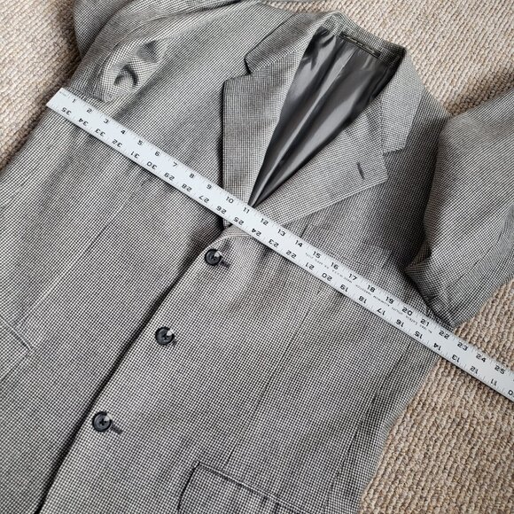 Faconnable 3 Button Houndstooth Blazer Men's 42 R Made in Italy - Picture 5 of 8
